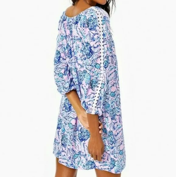 Lilly Pulitzer Remmy Tunic Dress Magnolia Lilac A Little Jelly M - Picture 3 of 12